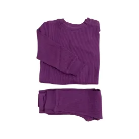 Amethyst Purple Waffle Cotton Set