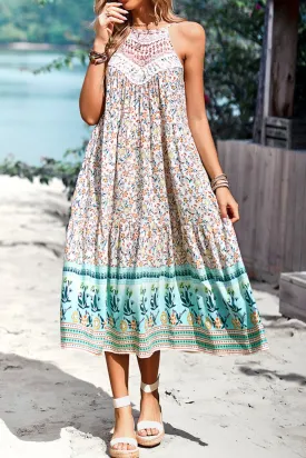 *APP EXCLUSIVE* Floral Print Bohemian Sleeveless Dress