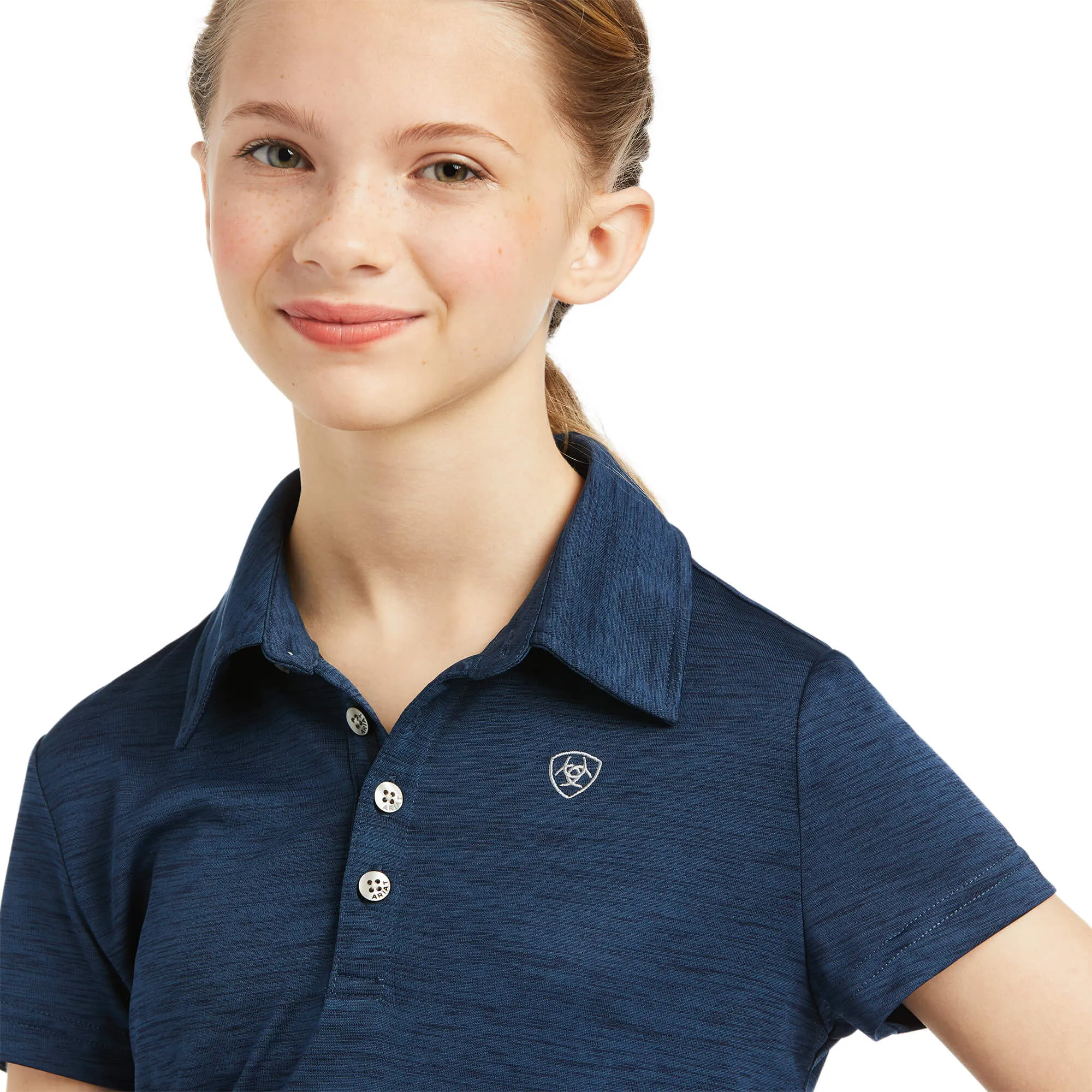 ARIAT Kids Laguna Polo Shirt - Navy