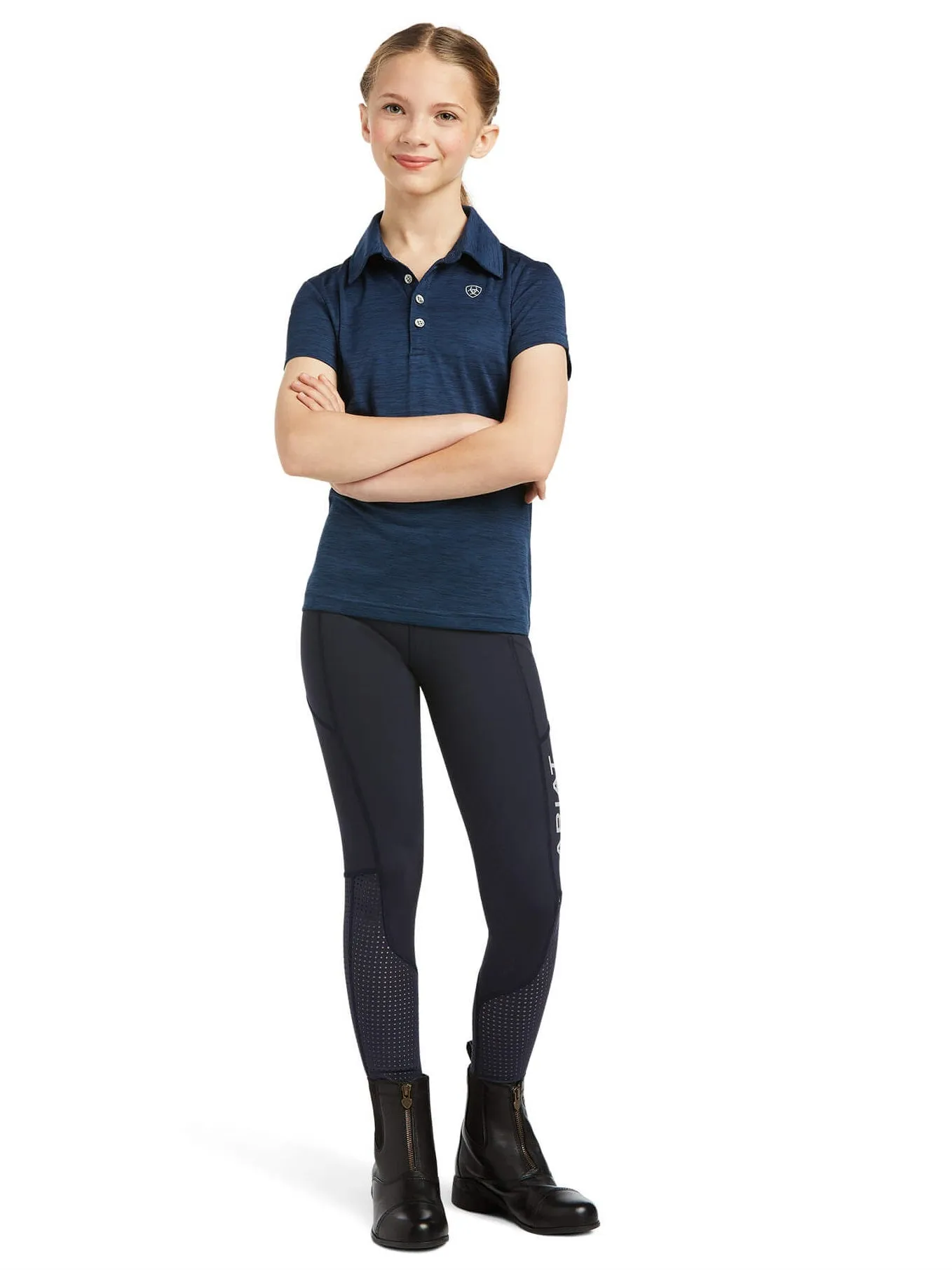 ARIAT Kids Laguna Polo Shirt - Navy