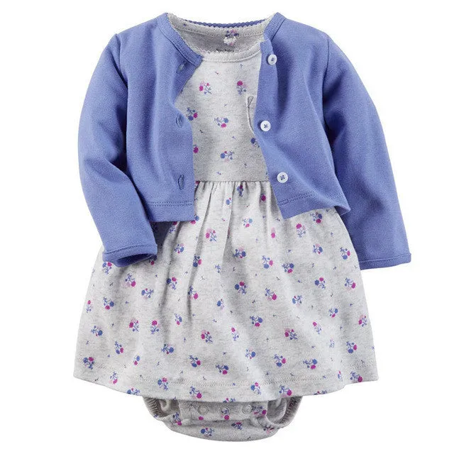 Autumn Baby Girls Clothing Sets Spring Newborn Baby Clothes Roupa Infant Jumpsuits Cotton Baby Girl Clothes Baby Rompers Jackets