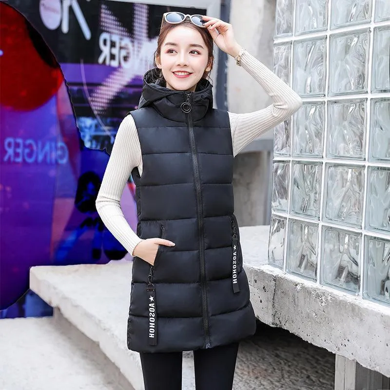 Autumn Winter Vest Down Cotton Jacket Jacket Lady