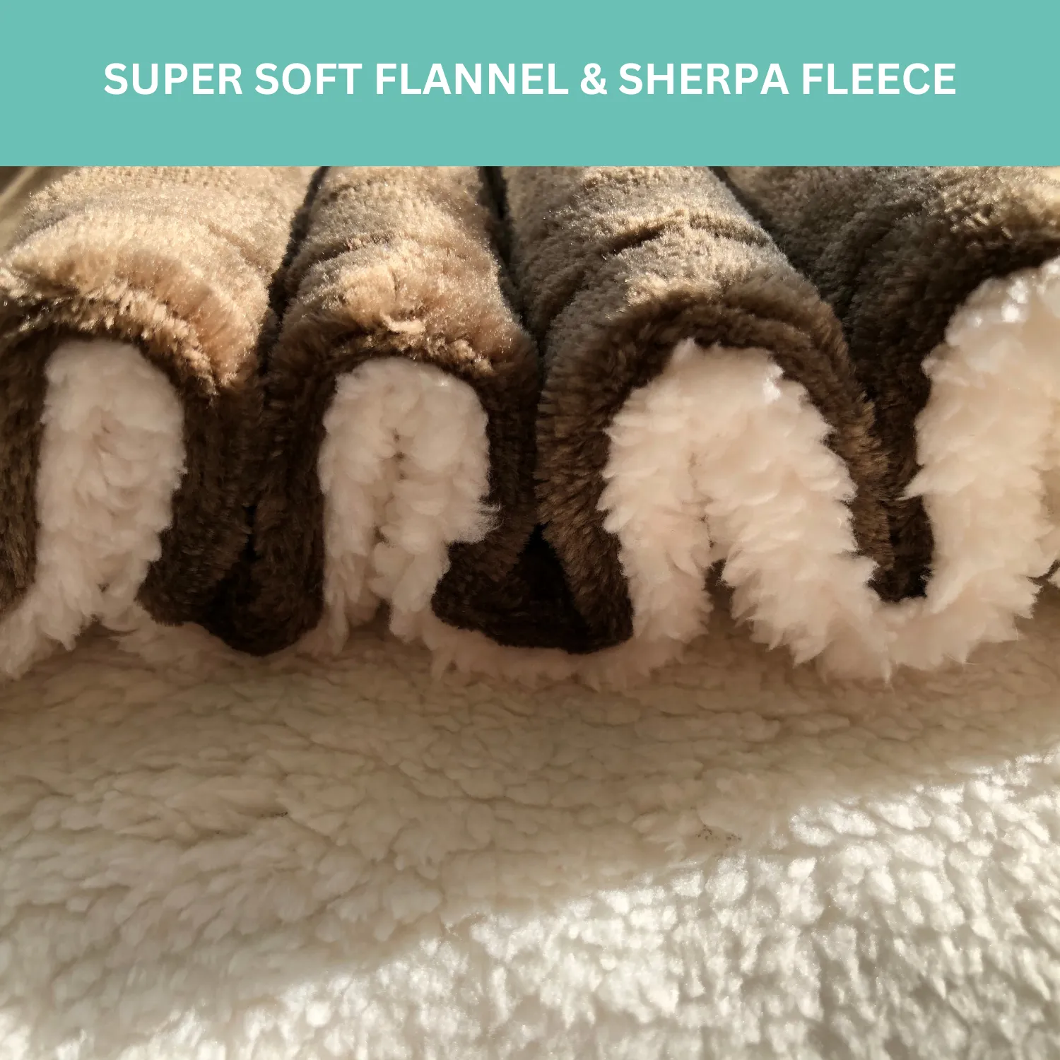 Brown Electric Heated Sherpa Throw