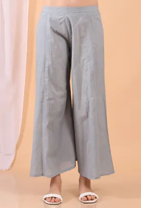 Cadet Grey Palazzo Pants