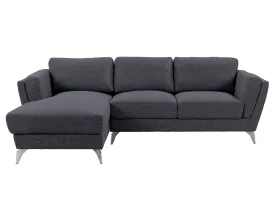 Deep Blue Left Facing L Shaped Sofa