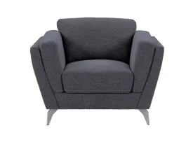 Deep Blue Upholstered Arm Chair