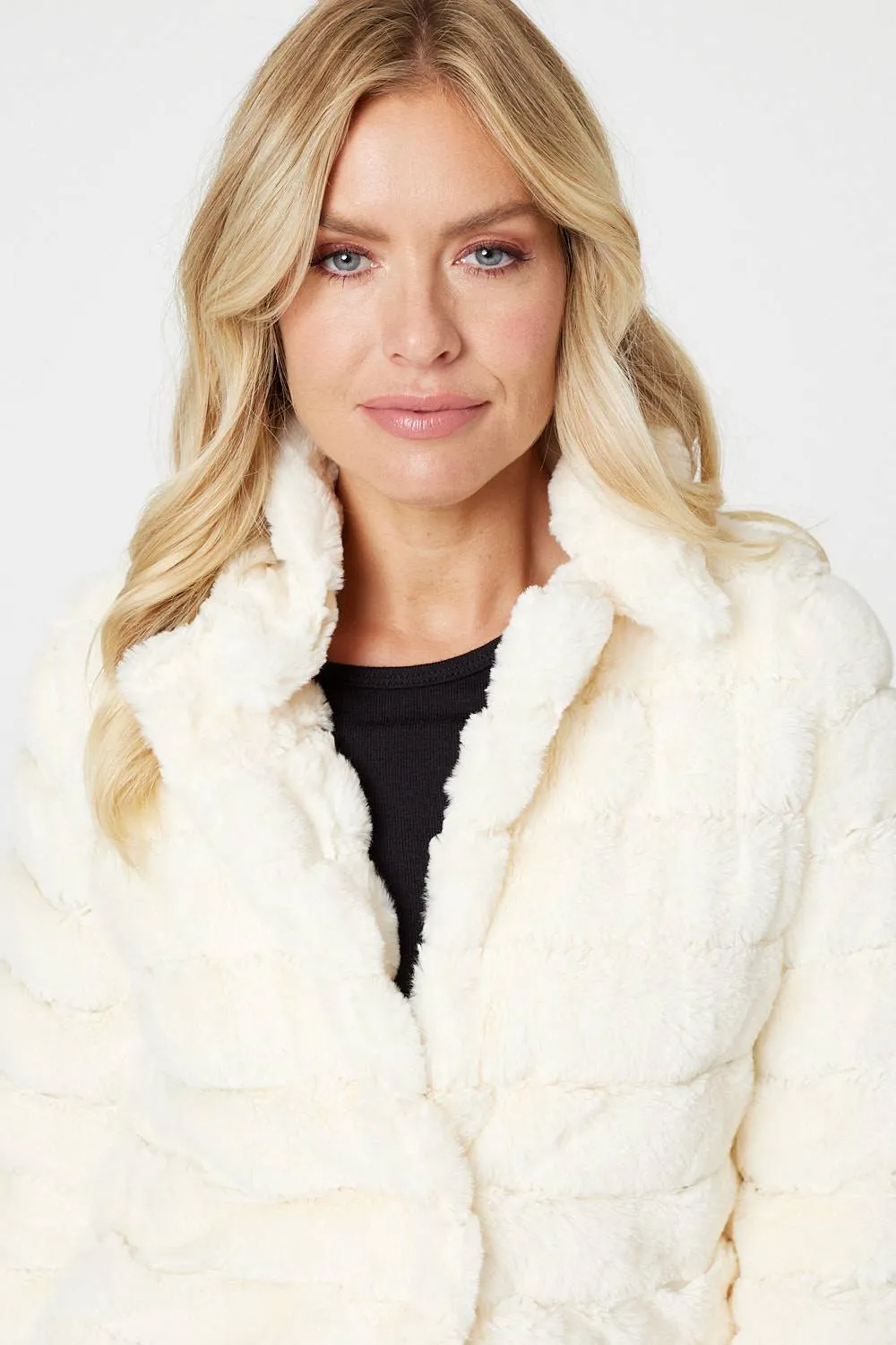 Faux Fur Cropped Jacket