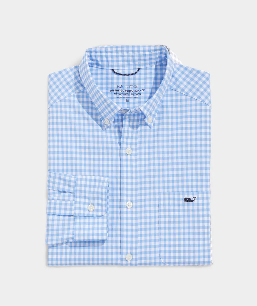 Gingham On-The-Go Nylon Shirt