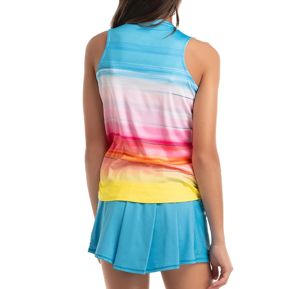 Girl's Tropical Bliss Ruche Tennis Tank Parrot