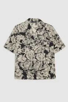 HAMILTON SHIRT - BLACK FLORAL PRINT