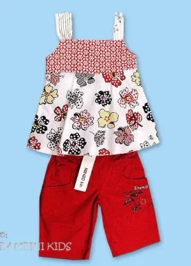 KENZO of France  Girls 2pc Bermuda Short Set