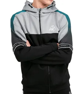 Kings Will Dream Juniors Skene Full Zip Hoody Black Grey Teal