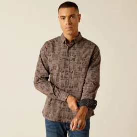 Men's Ariat Matteo Modern Fit Long Sleeve Button Down Shirt