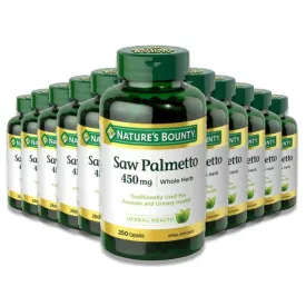 Nature's Bounty - Saw Palmetto, 450 mg - 250 Capsules - 12 Pack