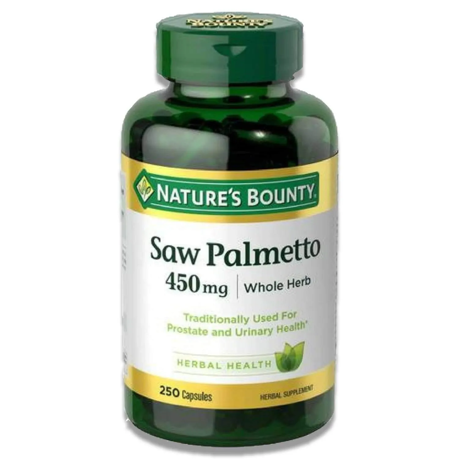 Nature's Bounty - Saw Palmetto, 450 mg - 250 Capsules - 12 Pack