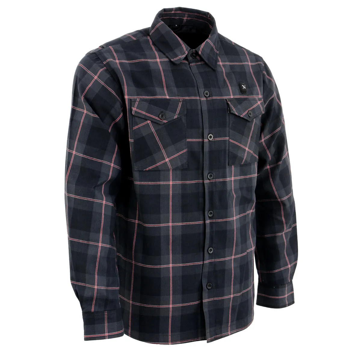 NexGen Heat Men's NXM1602SET Riffraff Black/Grey/Red Heated Flannel