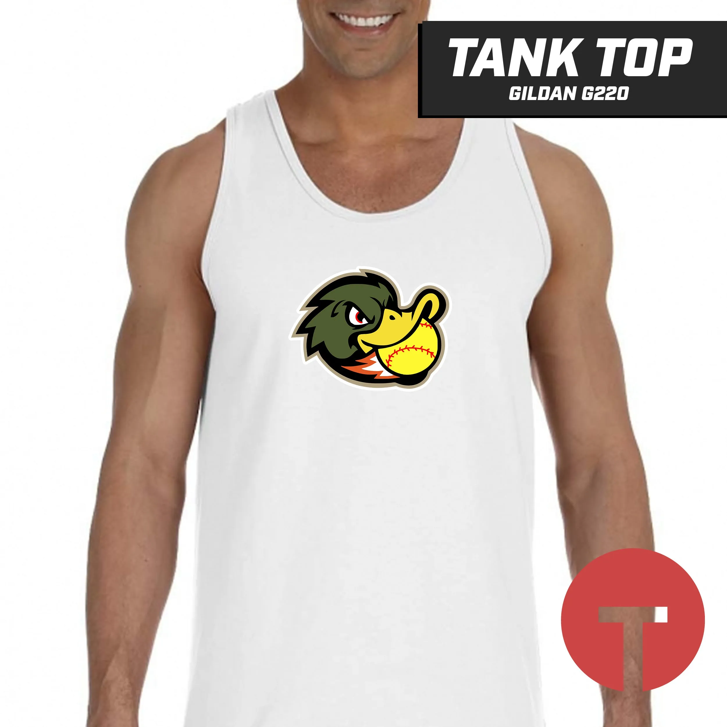 Quackers Softball - Tank Top Gildan G220