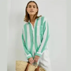 Rails - Jaylin shirt in Jade Stripe