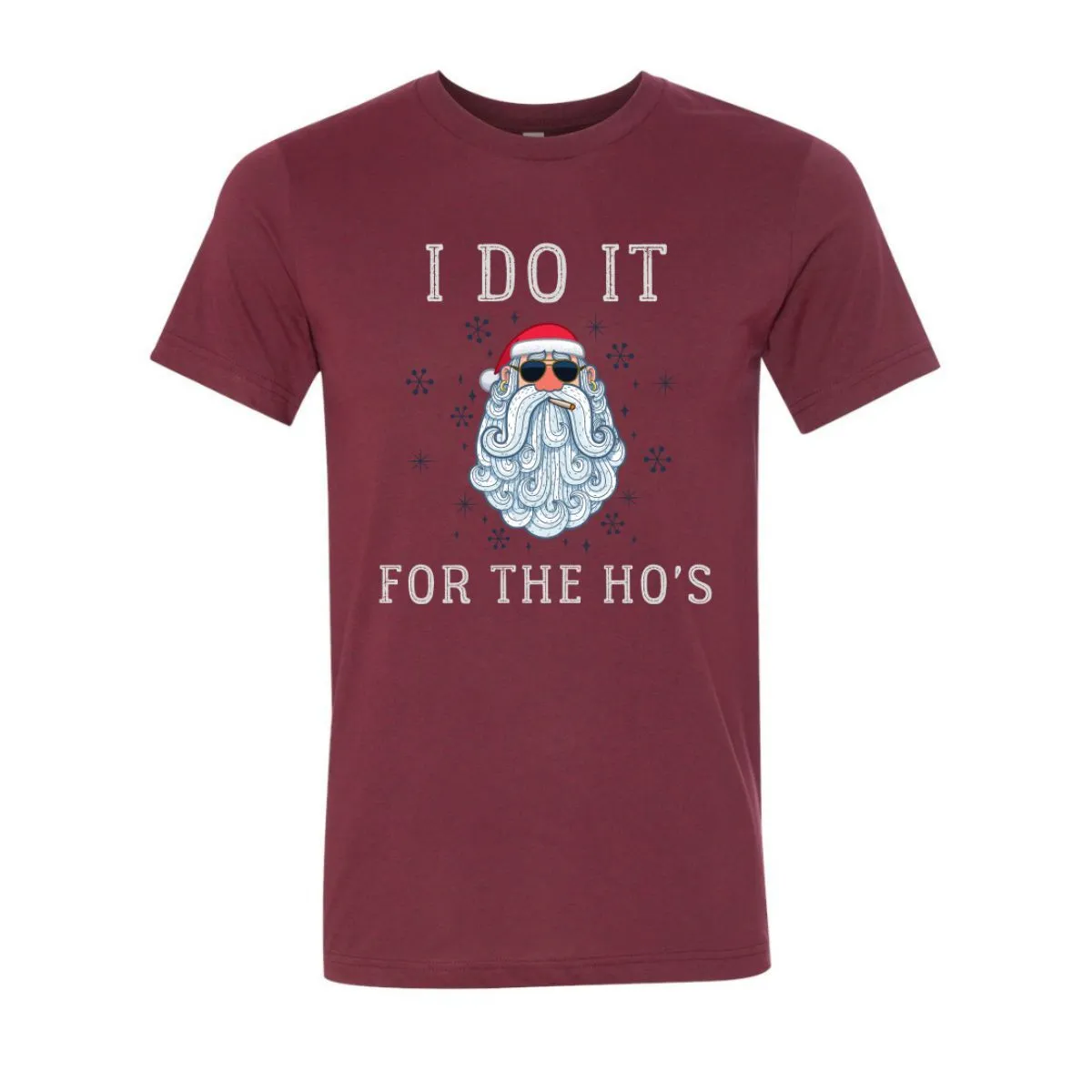 Santa I Do It For The Ho's T-Shirt - Heather Cardinal