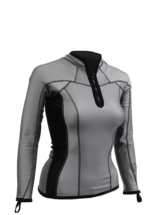 Sharkskin Chillproof Long Sleeve Chest Zip - Womens