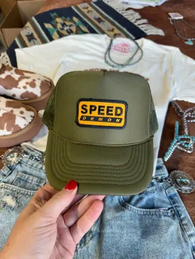 Speed Demon Patch Trucker Hat