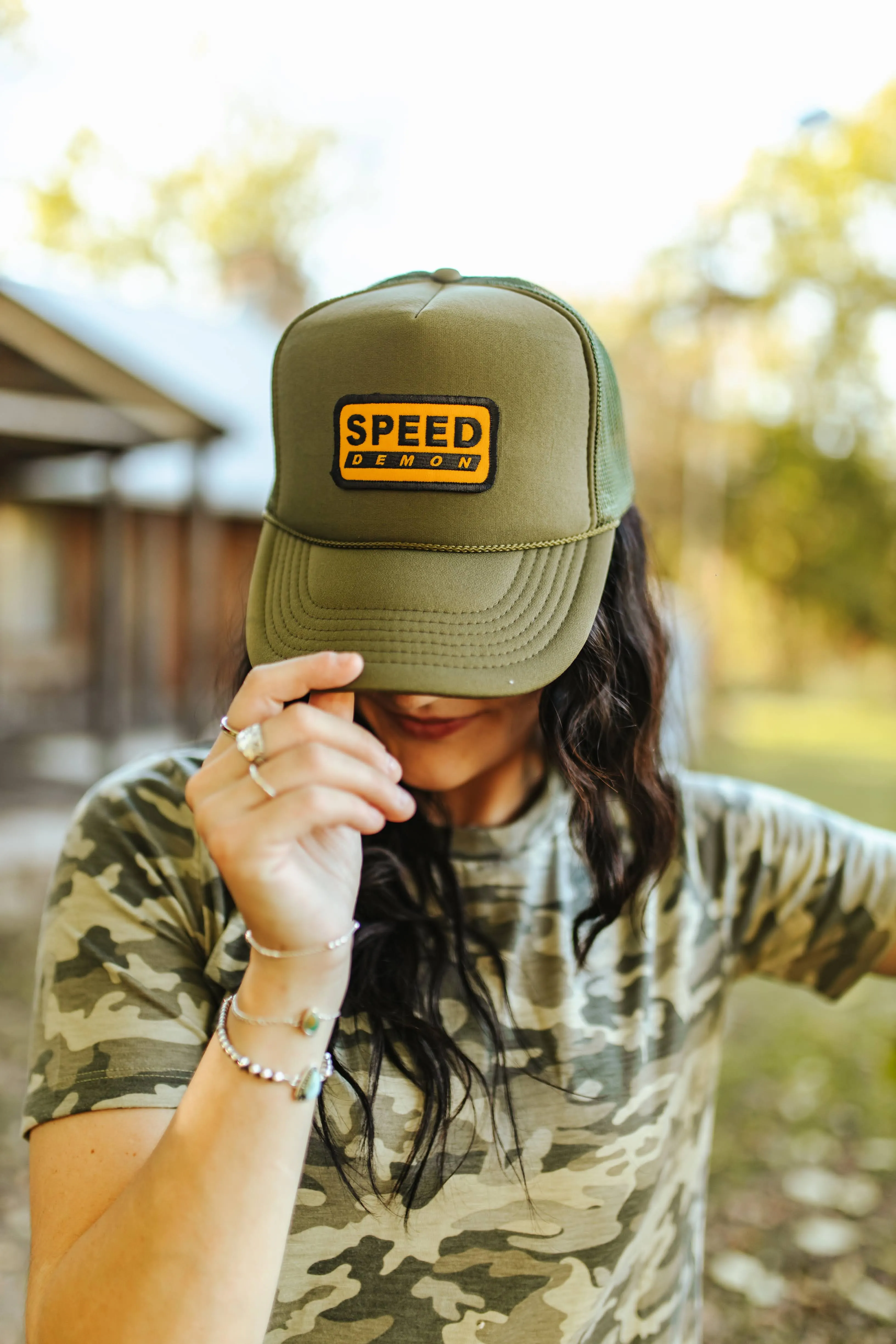 Speed Demon Patch Trucker Hat