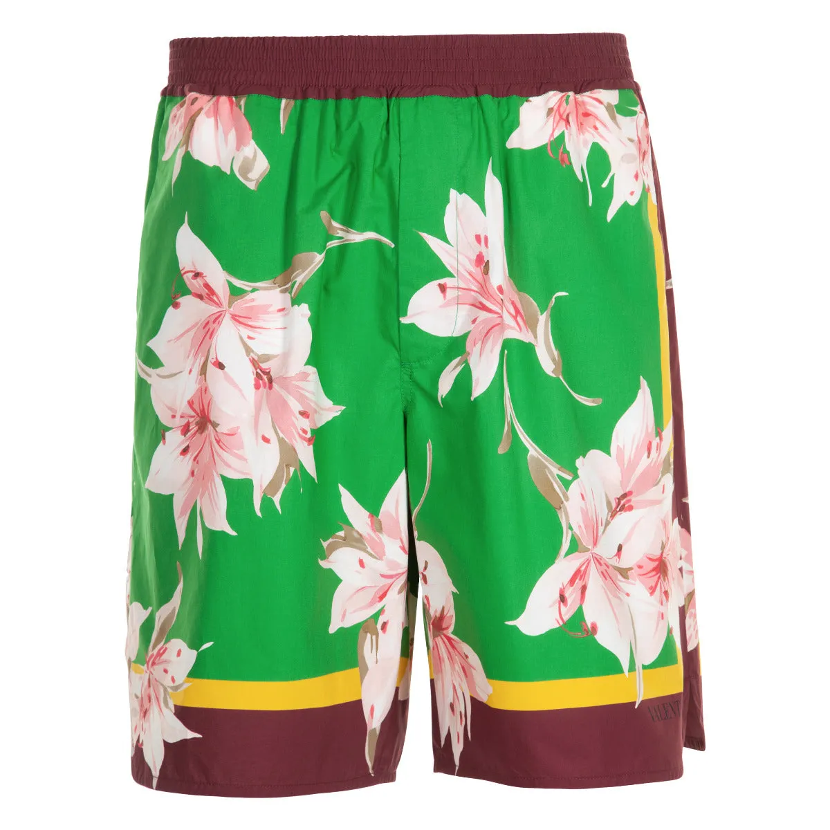 Valentino Floral Print Bermuda Shorts