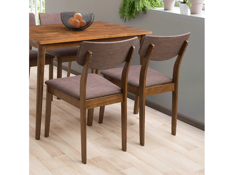 Walnut Dining Chairs, Set of 2