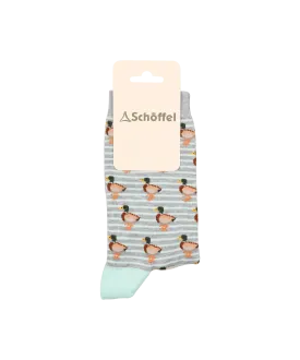 Women's Cotton Socks - Mint Duck