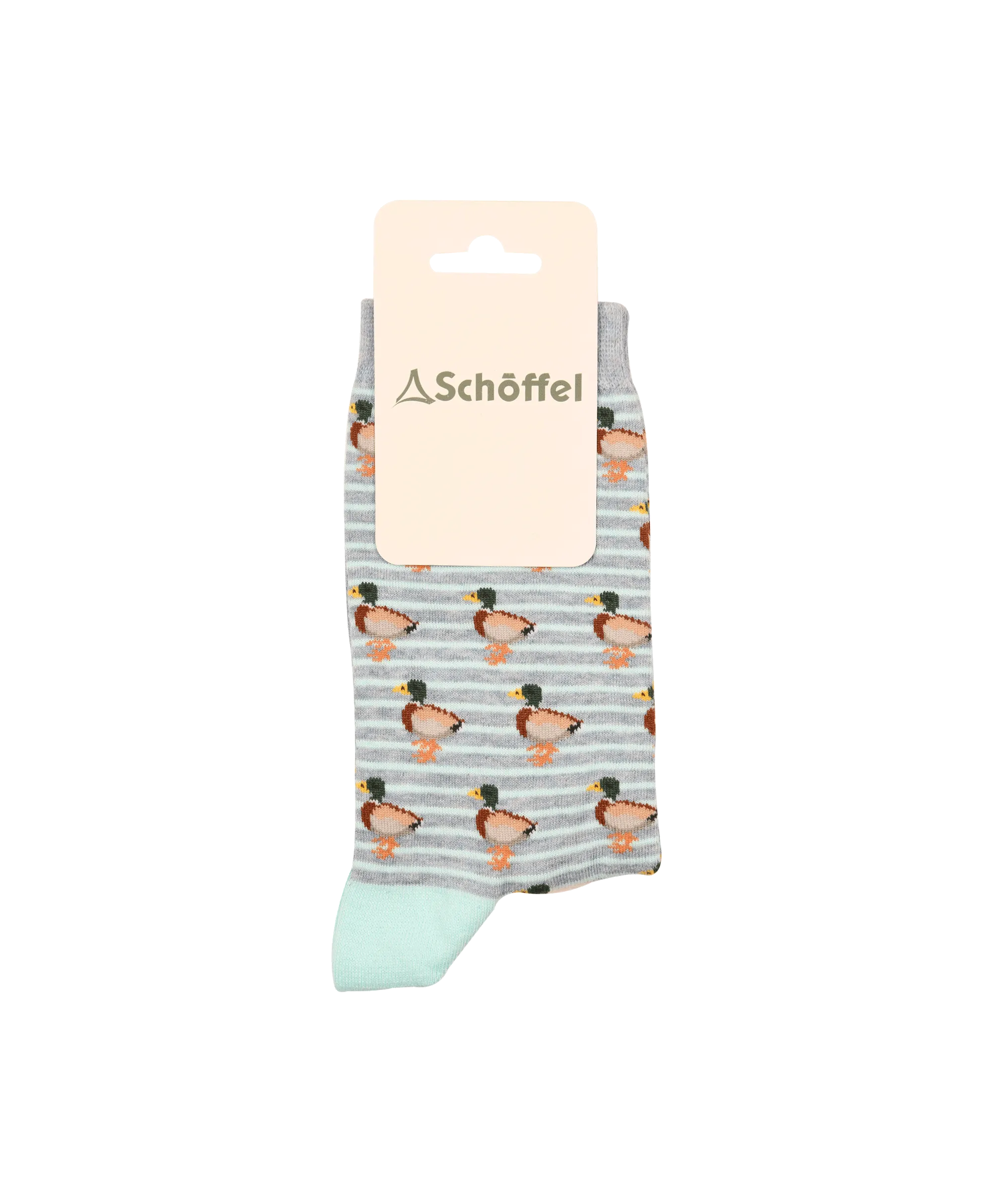 Women's Cotton Socks - Mint Duck